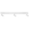 Luce Ambiente e Design SPOT LED ORIENTED BIANCA 3 LUCI ATTACCO GU10 + LED 16W 2360LM CCT 3000K 3500K 4000K 90X19X3CM