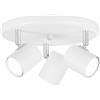 Luce Ambiente e Design SPOT ZERO BIANCO 3 LUCI ATTACCO GU10 23,5X12CM IN METALLO ORIENTABILE