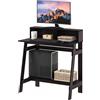 Furinno Simplistic A Frame Scrivania, Legno, Marrone, 45.47 x 80.26 x 90.17 cm