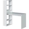 13Casa - Nadia A1 - Scrivania. Dim: 120x53x144 h cm. Col: Bianco. Mat: Melamina.
