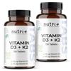 nutri+ Compresse di Vitamina D3 K2 Depot - vegane e ad alta dose 240 p