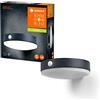 LEDVANCE ENDURA Style Tossa applique solare, luce bianca calda (3000K), sensore integrato, senza alimentazione, autonomia fino a otto ore, protezione IP44, nero