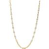 Pandora Moments 363899C00-55 - Collana con ciondolo a forma di ancora, in argento sterling placcato oro 14 carati, misura 55 cm, 55cm, Argento sterling, Nessuna pietra preziosa