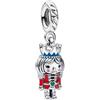 The Charmery Ciondolo natalizio a forma di schiaccianoci in argento Sterling 925, compatibile con ciondoli Pandora e molti altri braccialetti con ciondoli del Regno Unito., Metallo
