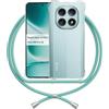 ANFAIRLACE Cover Cordino Compatibile con Xiaomi Poco M8 Pro 5G / Redmi Note 15 Pro Plus, Custodia Laccio Trasparente Silicone Morbido Regolabile Antiurto Rinforza Angoli Chiaro Case, Verde