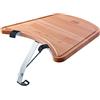 RÖSLE Tavolo di stoccaggio per barbecue a bollitore, tavolo in legno di faggio con scanalatura per il fissaggio al barbecue a carbonella RÖSLE No.1 F50 AIR/F60 AIR/G60