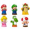 Fisher-Price Little People Set Personaggi Mario 6 Pezzi | Pretend Play with Mario, Luigi, Princess Peach, Toad, Yoshi e Bowser figure, bambini e bambini dai 18 mesi in su