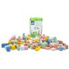 Woet® Blocchi ABC Giocattolo in Legno per Bambini Piccoli - Blocchi con Lettere e Numeri - Gioco di Apprendimento Precoce - Gioco Educativo - A Partire da 1 Anni