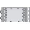 BTICINO 352100 Modulo Pulsanti Sfera 8 Tasti Doppia Fila, 2 Fili BUS SCS, Espansione fino 8 Utenze, Retroilluminazione Nomi, Compatibile 351000/351100/351200/351300, Installazione Rapida, Modulare