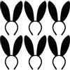 WILLBOND 6 Pezzi Cerchietto di Orecchio di Coniglio Coniglietto Carino in Peluche per Costume da Tutte Età Festa di Cosplay Halloween Natale