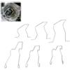 Exsbtay 6 Pezzi Clip a Molla di Fissaggio per Lampadine Fari, Clip a Molla di Fissaggio della Lampadina, Compatibili con H1, H3, H4, H7, Morsetto Fari Auto Anabbaglianti Hoder