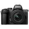 Nikon Z50II, NIKKOR Z DX 16-50 VR+Lexar SD128GB, Fotocamera Mirrorless, CMOS DX 20.9MP, Processore EXPEED7, Sistema AF, Mirino Elettronico EVF, LCD 3.2, Video 4K [Nital V.I.P.: 6 anni di garanzia]