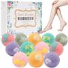 Colexy 12 x Bombe da Bagno Set Naturali e Biologiche Bombe da Doccia Vegan Shower Bomb