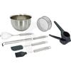 Kenwood KWSP200 set preparazione: spatola, setaccio, grattugia, frusta, ciotola, spremiagrumi