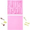 Stiesy Stampi in silicone a forma di strumento 2 pezzi sega e martello e chiave a tema costruzione Bakeware silicone fondente torta stampi per fai da te decorazione torte di compleanno bomboniere