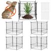 VEVOR Rete Protezioni Per Piante, Kit Di Gabbie Per Piante In Rete Metallica 34X34 Cm 4 Pacchetti, Per Fiori Verdure Da Giardino Cortile Orto