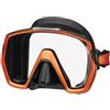 Tusa Freedom HD - Maschera sub subacquea snorkeling, Nero/Arancione