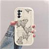 hdqICase Farfalla Custodia Onda Silicone Morbido Compatibile con OPPO Find X3 Lite Bianco Cover