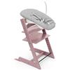 Stokke Sedia Tripp Trapp di Stokke (Heather Mauve) con Newborn Set (Grey) - Per neonati fino a 9 kg - Confortevole, sicuro e facile da usare
