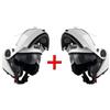 Givi KIT RISPARMIO - Coppia Caschi Modulari Doppia Visiera Givi X