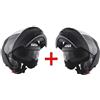 Givi KIT RISPARMIO - Coppia Caschi Modulari Givi X.20S Nero Opaco