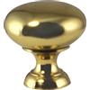 Design House 564591 Pomello per armadietto, 3,2 cm, confezione da 5, ottone lucido, confezione da 5