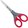 Clauss 18542 Forbici diritte antiaderenti in lega di titanio, 17,8 cm, rosso/grigio