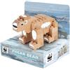 SELEG FX41631 FABBRIX ORSO POLARE MATTONCINI IN LEGNO
