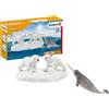 SCHLEICH 2542531 CUCCIOLI DI ORSO E NARVALO DEI GHIACCI