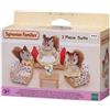 SYLVANIAN FAMILIES 4464 DIVANO CON POLTRONE E TAVOLINO