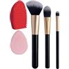 MAST INDUSTRIA ITALIANA Srl TROUSS 16 SET 3 PENNELLI VISO + SPAZZOLA PULIZIA PENNELLI + SPUGNA MAKEUP + BEAUTYBLENDER PINK