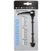 SHIMANO Wh-R501-F Elementi di fissaggio a sgancio rapido Silver/Black 133 mm