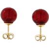 Generic Venetiaurum - Orecchini per Donna Con Sfera 10mm In Vetro Originale Di Murano E Argento 925 - Gioiello Made In Italy Certificato