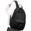 VGCUB Zaino Scuola Superiore Ragazza Zaino da Università Impermeabile Uomo Zaini per Scuola Superiore Media Ragazzo Leggero Resistente All'usura College Casual Backpack Nero