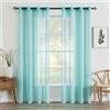 MIULEE Tende Trasparenti per Camera da Letto in Voile con Occhielli Morbidi Finestre e per Salotto Eleganti Soggiorno 2 Pannelli