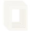 DEHA Design passepartout (set di 5) 18x24 cm per immagini 13x18 cm, avorio