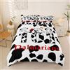 Tbrand Set copripiumino per cani carino Cartoon Puppy Dalmazia Set biancheria da letto animale zampe Comforter copertura reversibile adorabile
