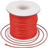 Craftdady - Rotolo di filo di poliestere cerato coreano, 77,7 metri/rotolo, 1 mm, per intrecci con disco kumihimo, realizzazione di gioielli e nodi, colore: arancione/rosso