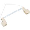 PATIKIL 135mm Portalampada R7S, 1pz Portalampada in Ceramica con Attacco Alogeno per Lampadina, Connettore Convertitore a Doppia Estremità con Cavo, Multicolore Bianco
