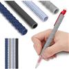 OSDUE Impugnature per Matite Ausili Astuccio in Silicone Testurizzato, Pencil Gidgets,Set Impugnatura Sensoriale Penna con 2 Matita Meccanica 4 Cappuccio Della Penna per Adulti Studenti, Grigio