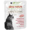 Almo nature hfc gatto highly appetizing filetto di pollo bustina 50 gr