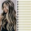 jooceebaby Extension Capelli Colorati Con Clip Bianco crema 12 pezzi 22 pollici Lungo Dritto Sintetiche Resistenti al Calore per Bambini Ragazze Donne Festival Feste Halloween Cosplay