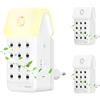 Dayear Purificatore d'aria /3Pcs, Dayear Plug In Negative Ion Air Purifier con Sensore di Movimento, Silenzioso Air Ionizers per fumatori/Home/Bedroom, Purify Smell from for Pets/Toilet/Dust