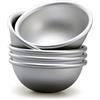 Ponixa Set di 5 stampi a forma di emisfero, in alluminio anodizzato, a forma di semisfero, per crema, mochi, onigiri, budget, gelati, dessert surgelati (4# 3 in X 1.2 in)