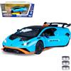 JAMARA 402616 Lamborghini Huracán STO Diecast 1:32 incl. batterie a bottone - Modellino di auto giocattolo per bambini, modello auto in miniatura, idea regalo, porte aprire/chiusura manuale