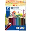 STAEDTLER Matite colorateNoris Colour - in wopex - colori assortiti - Staedtler - astuccio 18 pezzi (unità vendita 1 pz.)