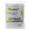 IKona+ Sacchetti Zip - 30 x 45 cm - PE - trasparente - IKona+ - conf. 20 pezzi (unità vendita 10 pz.)
