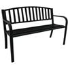 Garden Friend Panca da giardino Hollywood - 75 x 50 x 120 cm - acciaio verniciato - nero - Garden Friend (unità vendita 1 pz.)