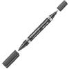 STAEDTLER Pennarello Lumocolor Permanent Duo 348 punta feltro - punta 0,6mm e 1,5mm - nero - Staedtler (unità vendita 1 pz.)