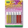 LEBEZ Porporina glitter - 2gr - colori assortiti - Lebez - conf. 6 tubi (unità vendita 1 pz.)